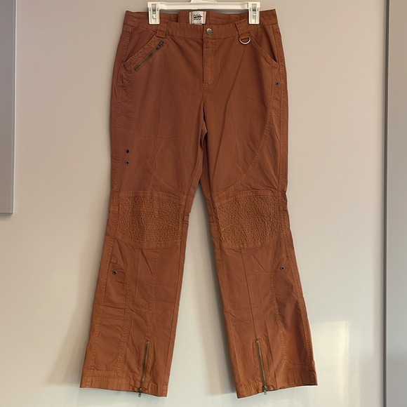NEW BDG Urban Outfitters Harper Moto Cargo Pants Straight Leg Orange 10 - Picture 3 of 10